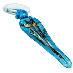 Vintage Aventurine Art Glass Magnifying Glass | Pier 1 Desk Decor